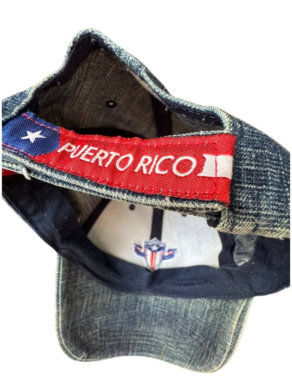 Puerto Rico Shield Denim Cap - Picture 8 of 9